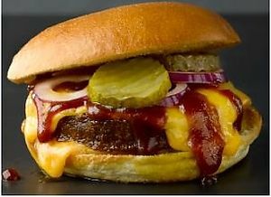 Vegan burger at Deli De Luca - Ole Bulls Plass in Bergen