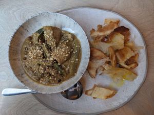 Green curry at Elnecot in Manchester