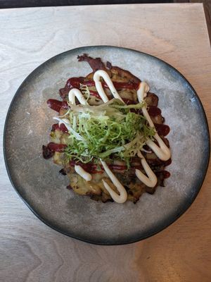 Korean bubble and squeak at Elnecot in Manchester