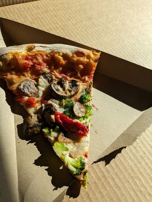 Vegan pizza by the slice at Whole Foods Market - Easton in Columbus