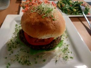 Walnut Burger at Vgan Kitchen in Miami