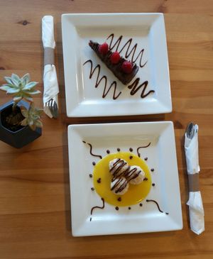 Lemon Goji Truffles & Dark Chocolate Ganache at Vgan Kitchen in Miami