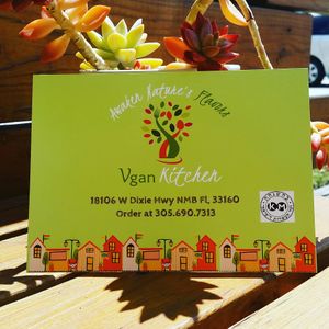 Urban Menu at Vgan Kitchen in Miami