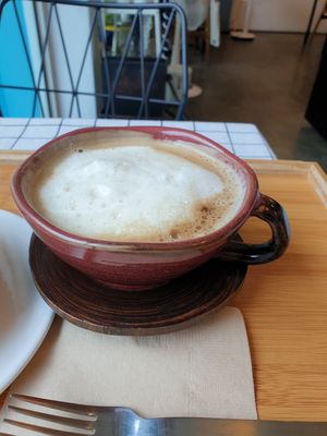 barley latte at Soiroum in Seoul