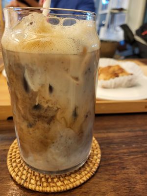 Barley Coffee latte at Soiroum in Seoul