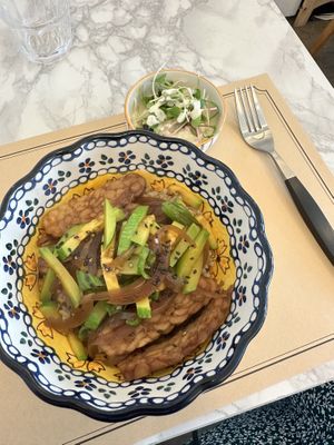 My marinated tempeh bowl, very Nice!   at Soiroum in Seoul