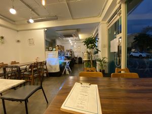 Interior. Nice huge windows at Soiroum in Seoul