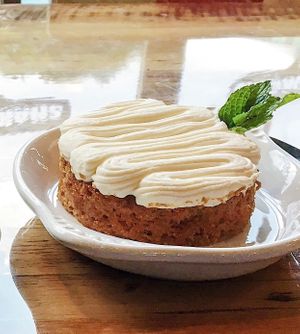 Vegan Carrot Cake at Bareburger in Chicago