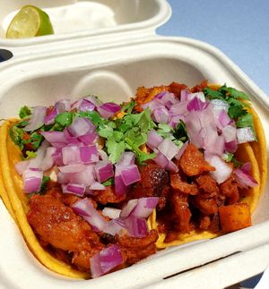 al pastor and carnitas at El Cocinero Restaurant in Van Nuys