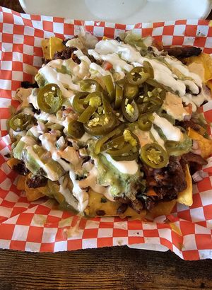 nachos!!! at El Cocinero Restaurant in Van Nuys