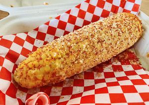 Elote/ street corn 🌽 ✨  at El Cocinero Restaurant in Van Nuys