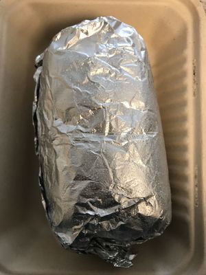 Al pastor burrito at El Cocinero Restaurant in Van Nuys