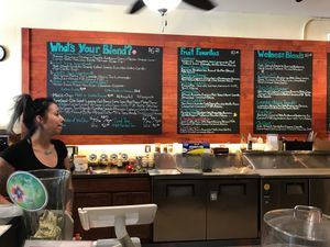 Many smoothies  at Blended Choice in Guerneville