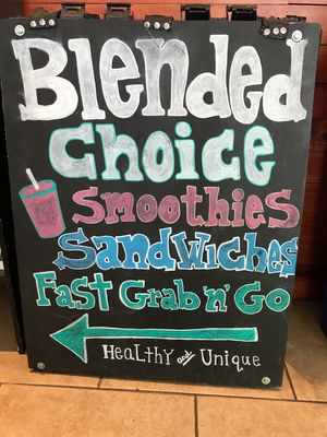 Food to go  at Blended Choice in Guerneville