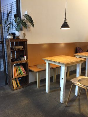 Inside  at Hermetic Coffee Roasters in Hamburg