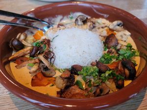 Vegan Red Thai Curry at Die Kuche Jungbusch in Mannheim