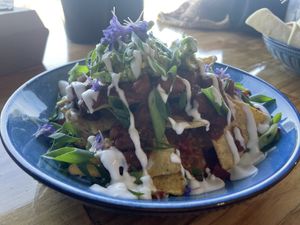 Vegan nachos  at Hunter in Rye