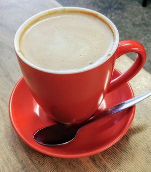 Peanut butter latte at Hunter in Rye