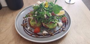 Breakfast bruschetta at Hunter in Rye