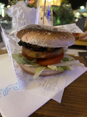 Super vegan burger   at Il Baretto in Santa Teresa Di Gallura