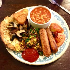 Vegan brekkie at Crocus Cafe in Nottingham