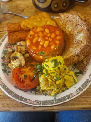 Vegan breakfast #Veganuary at Crocus Cafe in Nottingham