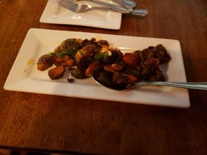 Brussel sprouts at Taberna Tapas in Durham