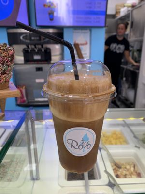 Vegan frappé at Royo in Rhodes