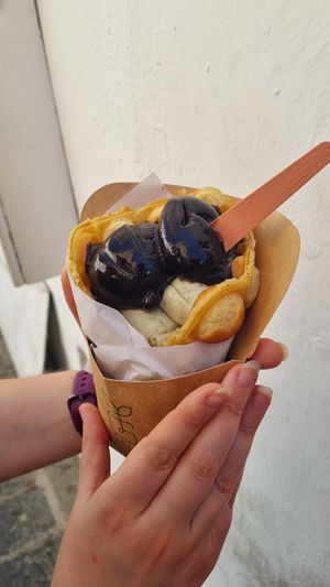 Bubblewaffle at Royo in Rhodes