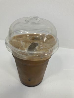 Vegan cappuccino freddo  at Royo in Rhodes