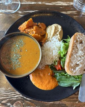 Vegan plate   at Salka Valka in Reykjavik