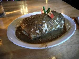 Enormous wet burrito!  at Bimbos Cantina in Seattle