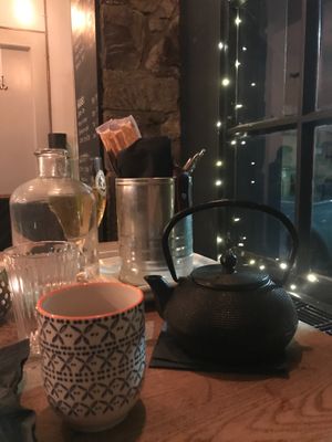 Toasted rice Japanese green tea   at Wee Buddha in Edinburgh