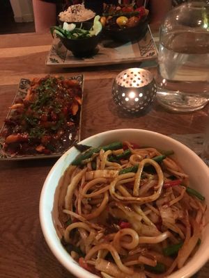 Japanese noodles  at Wee Buddha in Edinburgh