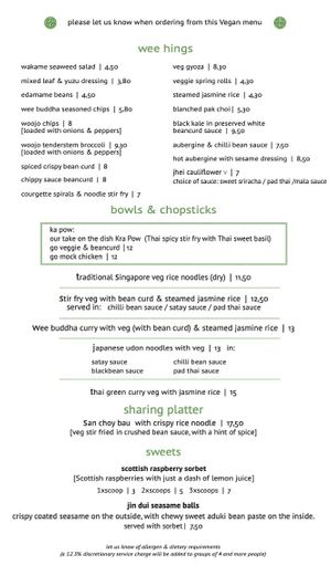   at Wee Buddha in Edinburgh