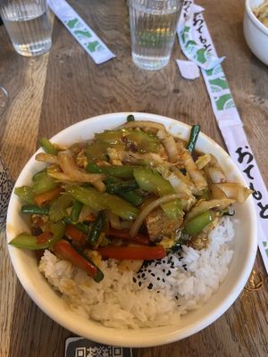 Stir fry   at Wee Buddha in Edinburgh