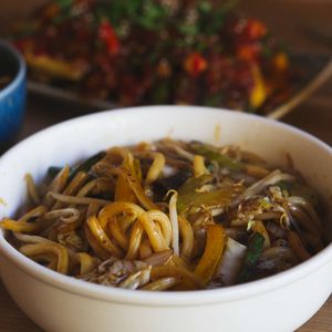 Udon noodles at Wee Buddha in Edinburgh
