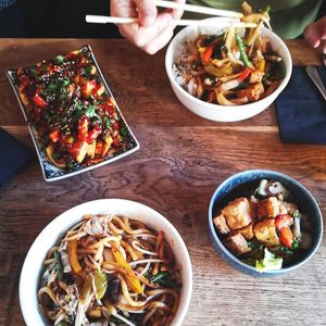 Flatlay at Wee Buddha in Edinburgh