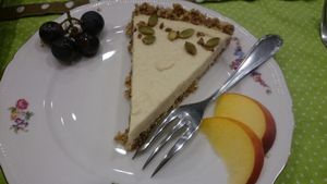 Raw lime cheesecake at T&Ko in Leuven