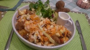 Salad of the house at T&Ko in Leuven