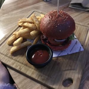 Beetroot burger at Zagame's in Berwick