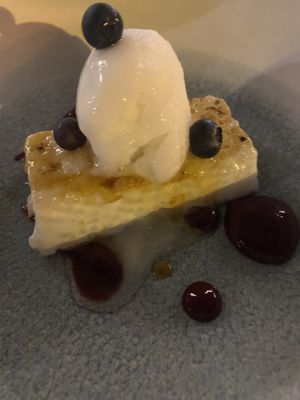 Vegan tapioca pudding  at Mirablau Beach Bar & Restaurant in Mallorca