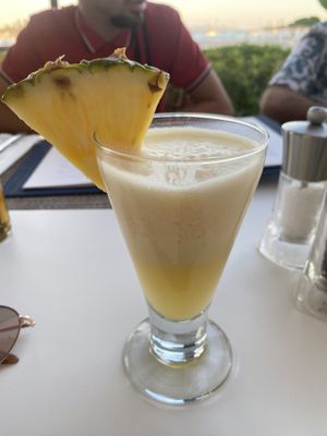 Virgin piña colada  at Mirablau Beach Bar & Restaurant in Mallorca