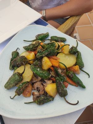 Parrillada de verduras at Mirablau Beach Bar & Restaurant in Mallorca