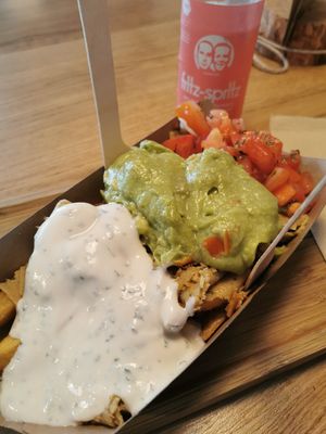 Vegan guacamole kreation at D-Werk in Innsbruck