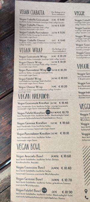 Vegan menu 07/24 at D-Werk in Innsbruck