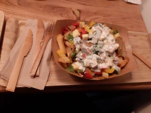 vegan Kreation Gemüse at D-Werk in Innsbruck