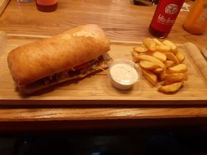 vegan Ciabatta Guacamole at D-Werk in Innsbruck