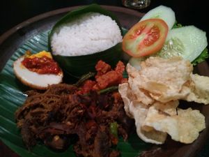 Nasi timbel at Dharma Kitchen - Central Park Mall in Jakarta