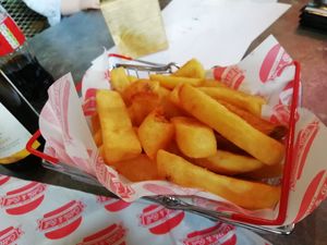 Chunky chips at Steak Cattle & Roll - Bell St in Glasgow